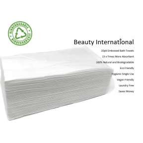 Disposable  Bio Degradable Premium Salon Bath Towels 20 Pack